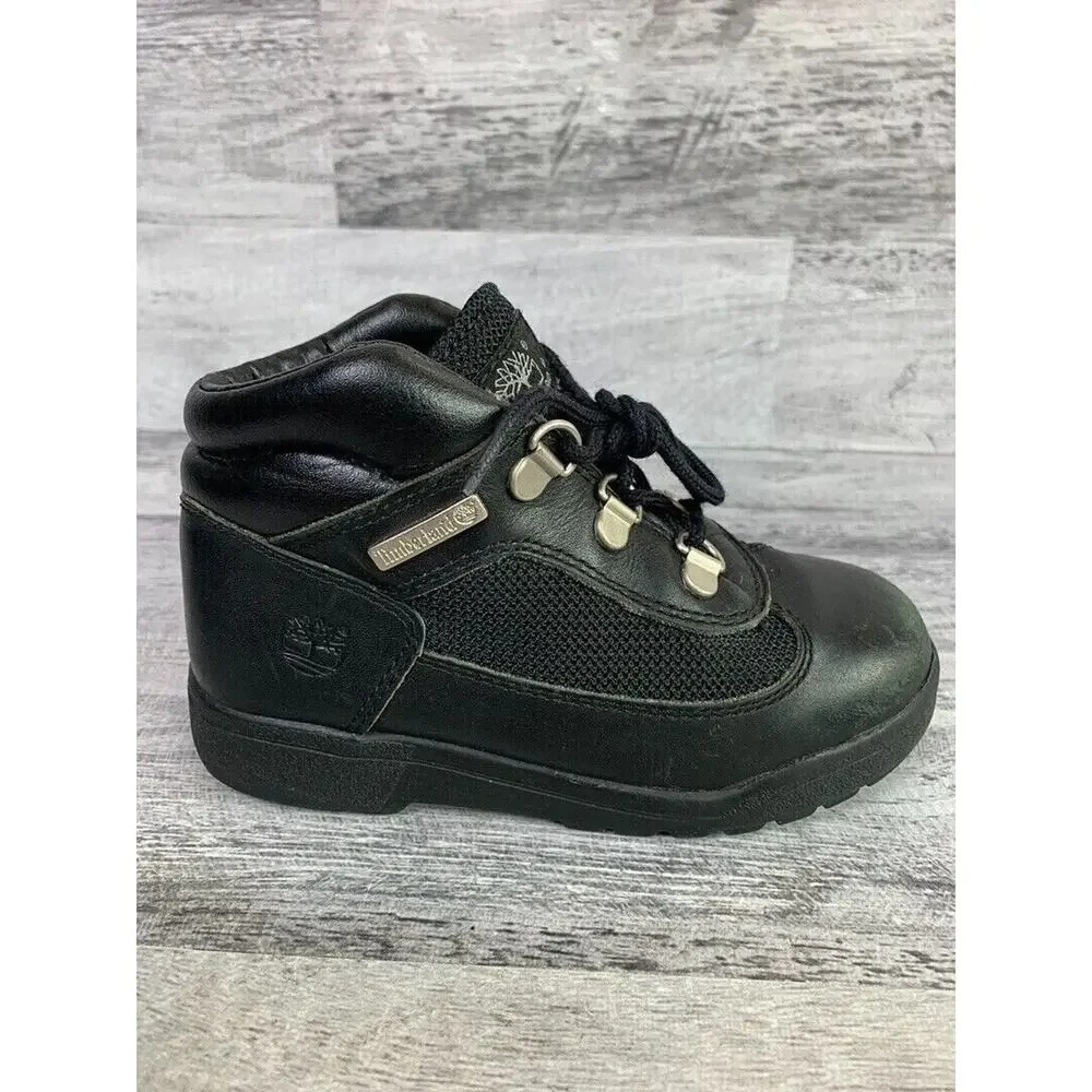 Timberland Black Kids Boots Size 11 Durable & Comfortable